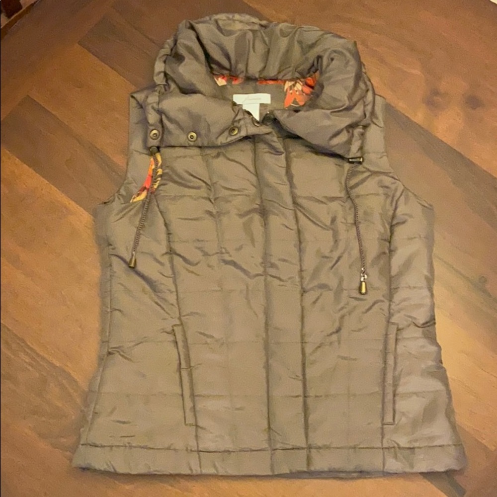 Vintage Brown Vest with Hawaiian Lining